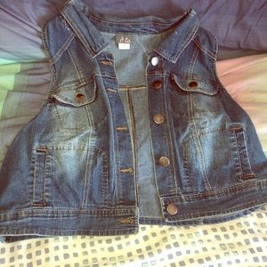 Blue jean Jacket Vest